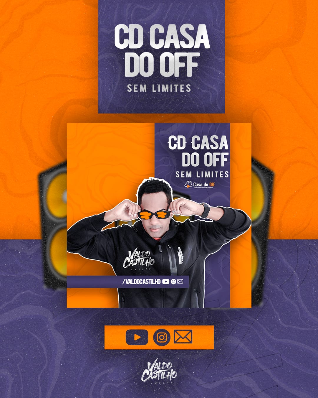 CD CASA DO OFF EDIÇÃO SEM LIMITES VOL 1 - DJ VALDO CASTILHO