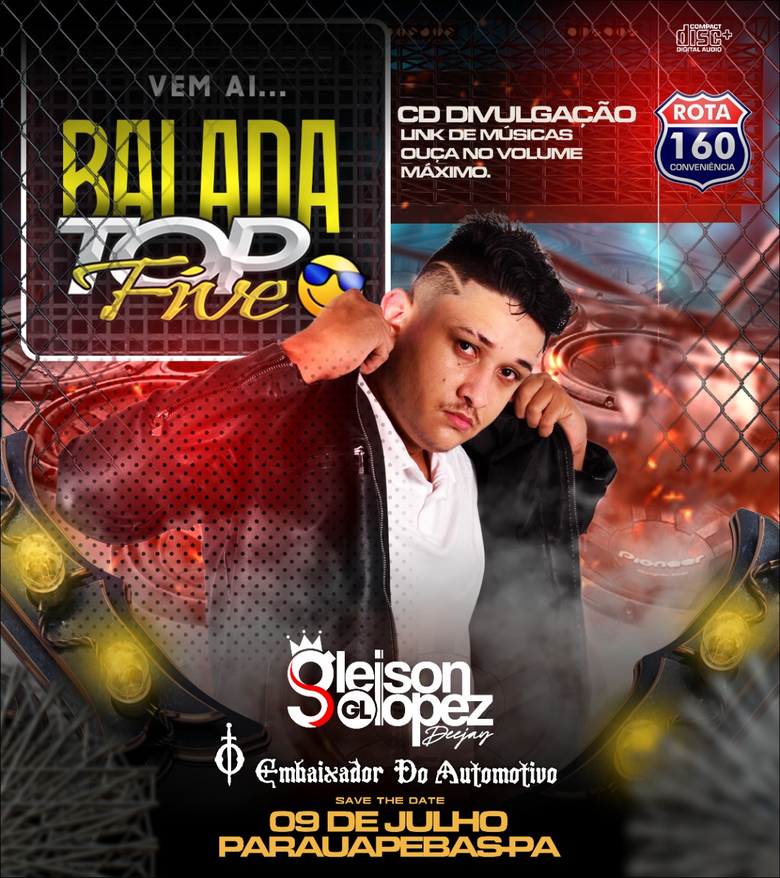 CD DIVULGAÇÃO - BALADA TOP FIVE - Gleison Lopez