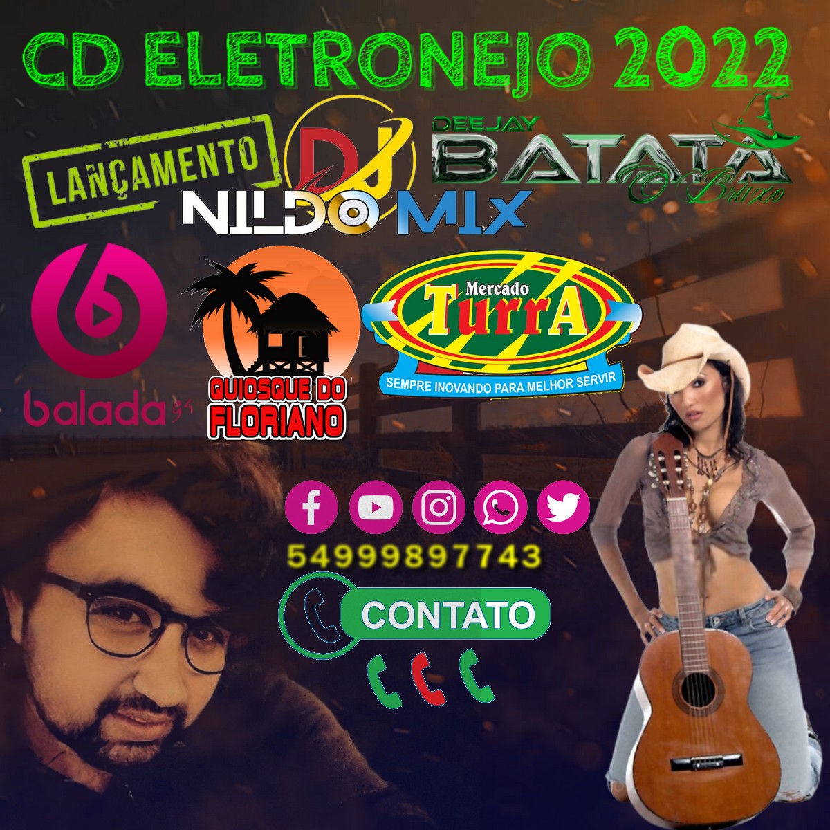CD ELETRONEJO 2022 DJ NILDO MIX LANÇAMENTO