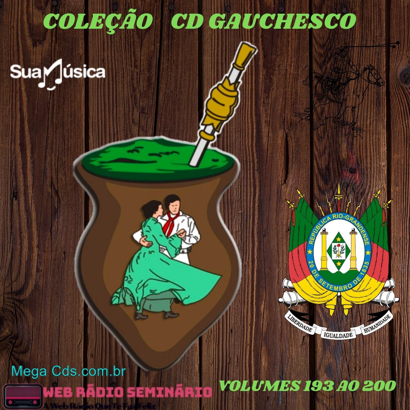 COLEÇÃO CD GAUCHESCO VOLUMES-193 AO 200