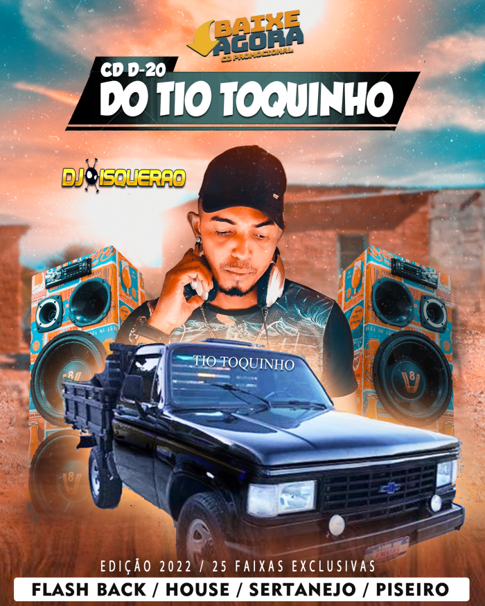 CD D20 DO TIO TOQUINHO VOL 03 (2022) DJ ISQUERAO KABULOZO